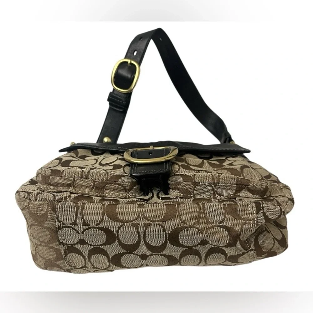 🖤 Y2K Authentic Coach Soho Signature Buckle Flap Shoulder Bag - Picture 6 of 16